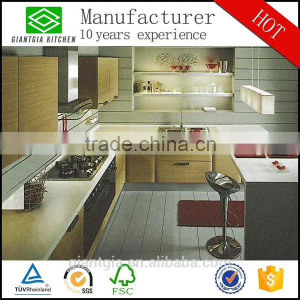 2016 New Modern Design Built in Handle Style Kitchen Cabinet