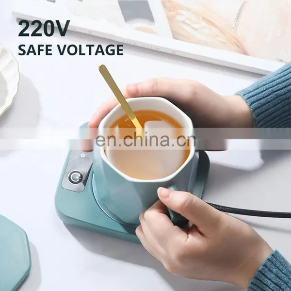 2021 Upgraded Technology Fast, Heating Constant Temperature Smart Coffee Mug Warmer Coffee Cup With Heater For Gift/ photo-3