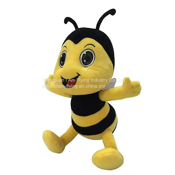 Factory Directly New Design Custom Cute Soft Cartoon Stuffed Animal Plush Toy Bee photo-2