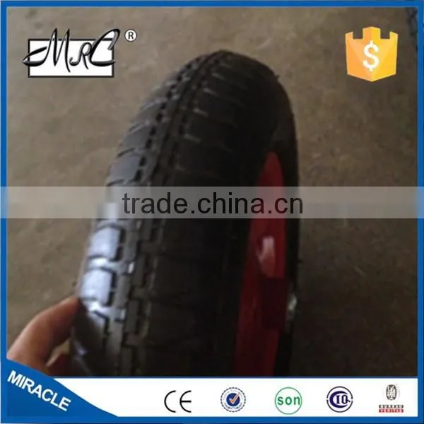 CHINA MRC Brand Small Pneumatic Rubber Hand Truck Wheel Wheelbarrow Wheel 3.50-8 photo-3