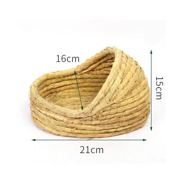 Bird Nest Home Hourse Straw Grass Bird Pad photo-4