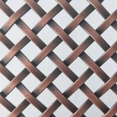 Flat Square Mesh Stainless Steel Decorative Mesh, Other Copper Embossed Mesh photo-4