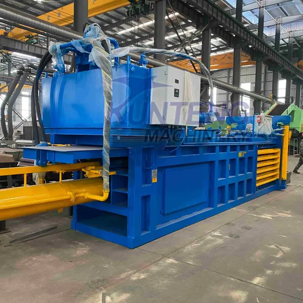 Industrial Hydraulic Horizontal Straw Agricultural Waste Metal Baler Municipal Solid Waste Baler EPC photo-5