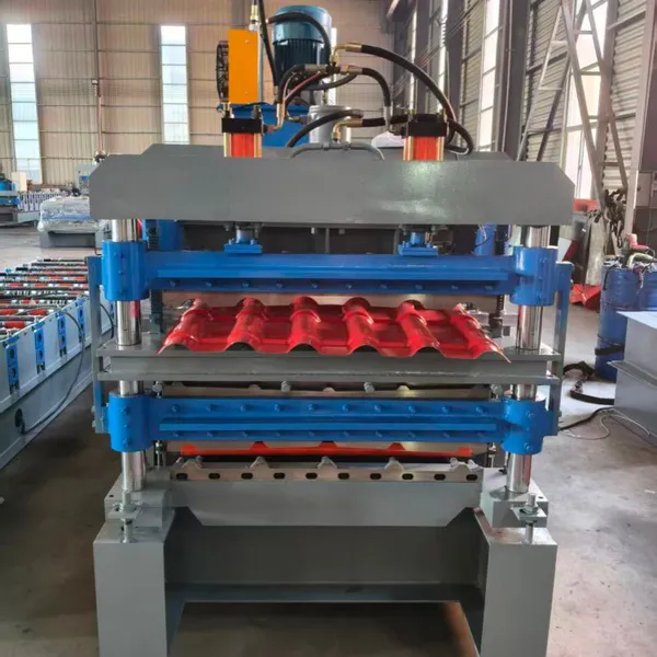 Three Layer Roll Forming Machine, Fully Automatic Roof Panel Roll Forming Machine Equipment photo-5