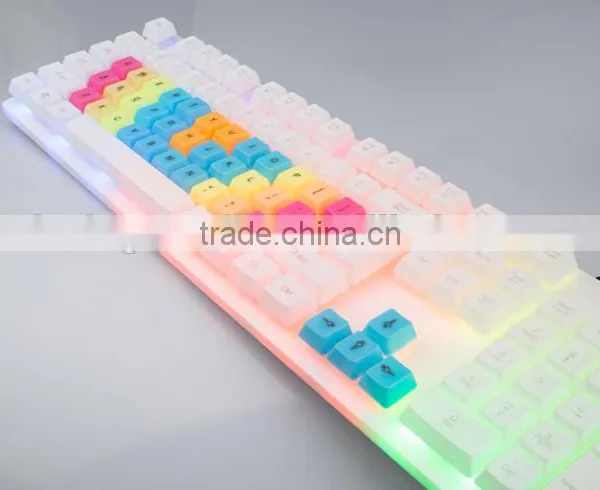 Factory Professional Wired RGB Colrful Backlit Gaming Keyboard photo-6