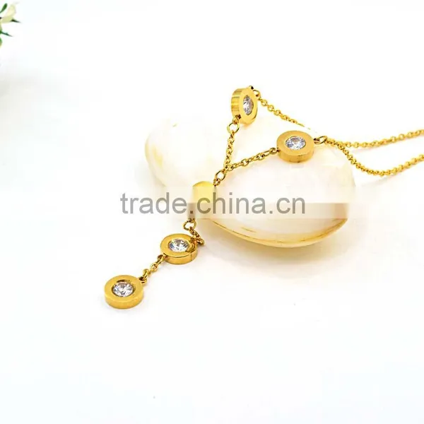 Fashion Jewelry 2016 Gift Models Of Gold Chains Tassle Necklace photo-3