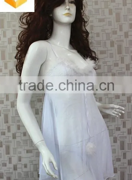 Hot Sexy Unique Net Gauze Material Flower Lingerie Babydoll Nighty Dress photo-2