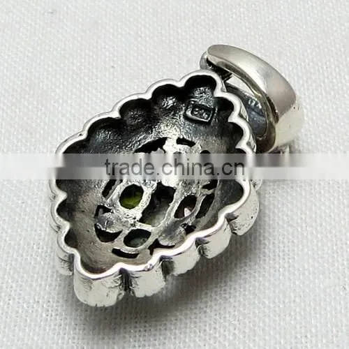 Beautiful Marcasite Multi Colour Pendant, Handmade Silver Jewellery, Silver Jewellery photo-6