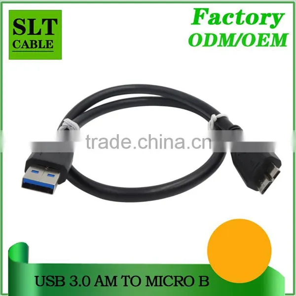 SLT Black High Speed USB 3.0 A Male to Micro B Male Cable for Samsung Galaxy Note HDD photo-2
