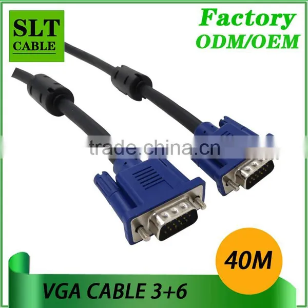 Shenlantuo Professional Manufacture 40M VGA Cable Male to Male 15pin 3+6 for Multimedia photo-2