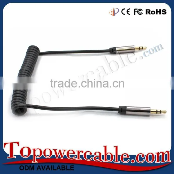 NEW Premium Curly Design Male To Male 3.5 mm Stereo AUX Cord Cable For Car CD Player photo-4