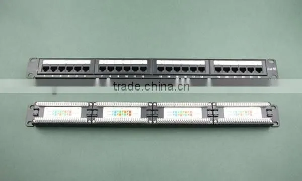 19" 24port cat5e patch panel