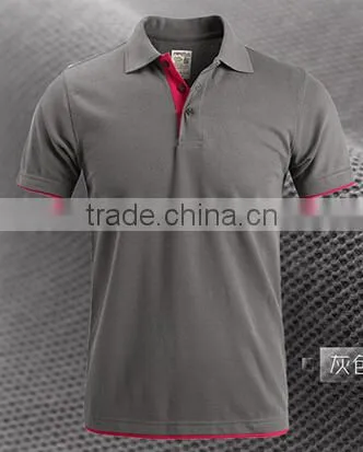 Custom 65%Cotton 35%Polyester Men's Polo Shirt With Solid Color Embroidery photo-4