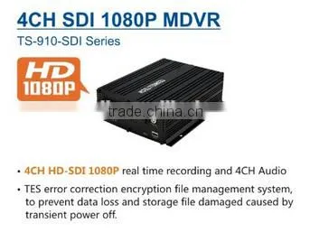 Teswell 4ch 3g 4g Gps Wifi SDI HD 1080P Mobile Dvr/3g Mdvr for Bus Police Car Security Solution photo-4