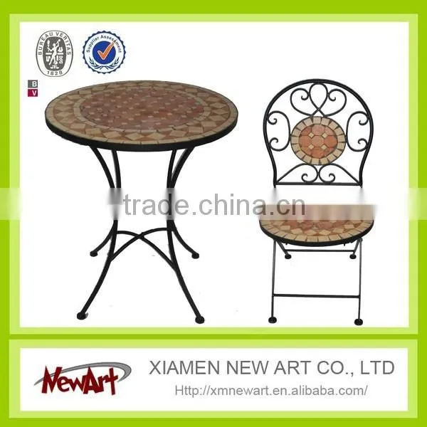 Metal Frame Mosaic Garden Furniture photo-6