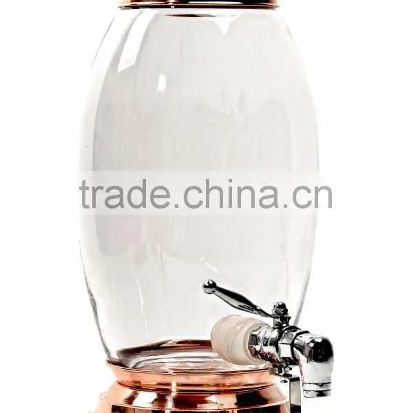Glass Honey Jar With Faucet, Spigot Jars for Honey, Footed Glass Jar With Lid for Honey and Liquids, Glass Honey Dispensers photo-3