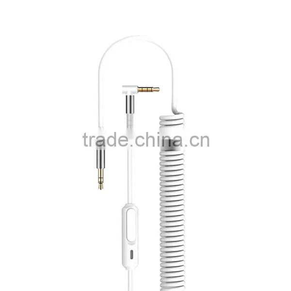 3.5mm Aux Hands-free Stereo Audio Cable 1.5M Universal Spring Ure Audio Cable Male to Male Joyroom S603 MT-5794 photo-6
