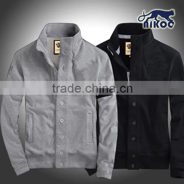 Plain Custom Slim Varsity Jackets in Blue Made in China photo-3
