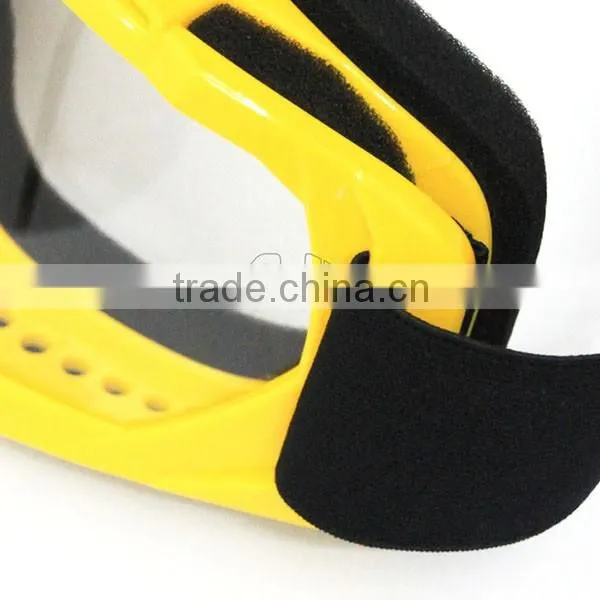 BJ-MG-001 High Quality Yellow Motocross Clear Goggle Lens photo-3