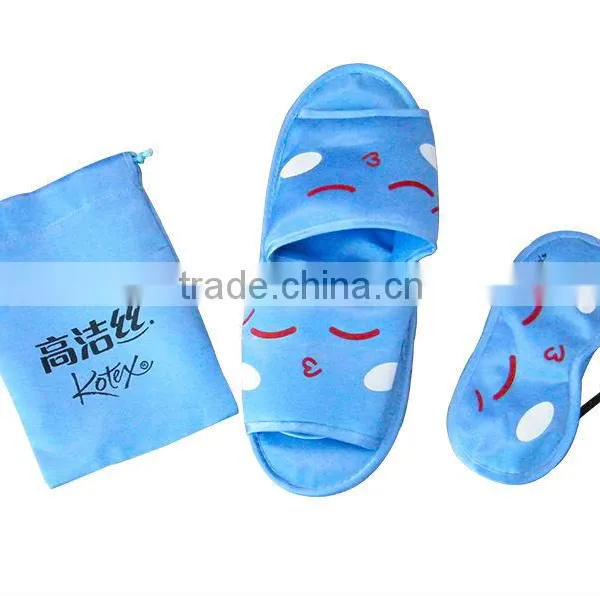 2015 Convenient to Carry Slipper and Practical Eye Mask for Air Travel Kit photo-2