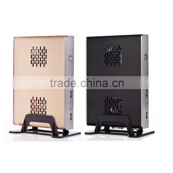 Hot Sales Fanless Mini PC in Africa X86 12V With Intel Atom Processor Win XP/7 or Linux PC Brushed Aluminum Mini ITX Computer photo-3