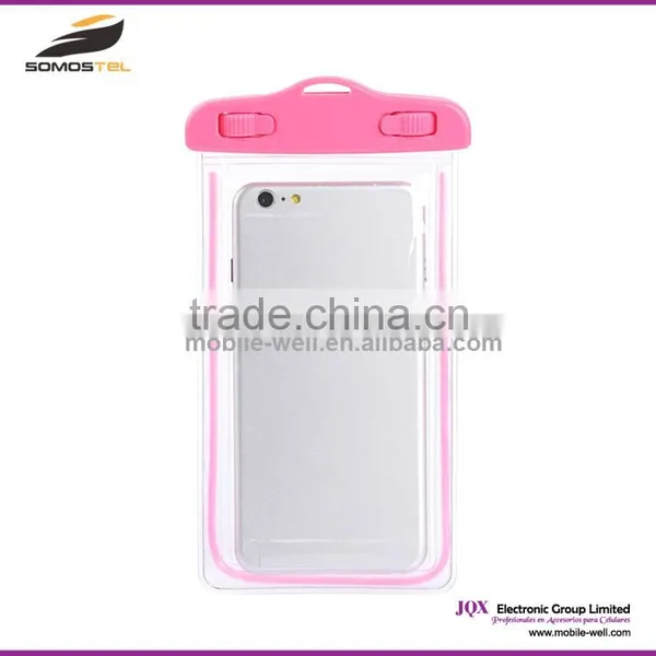 [Somostel] High Quality PVC Fluorescent Waterproof Diving Bag For Phones Underwater Pouch Case For Iphone 6/6plus For Samsung s3 photo-2