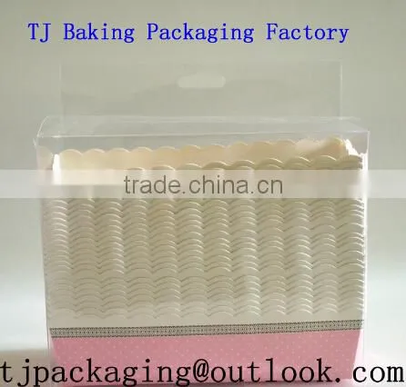 Food Grade Paper FSC Rectangle Cake Cup Baking Cupcake Printed Sweet Candy Cup Liners photo-2