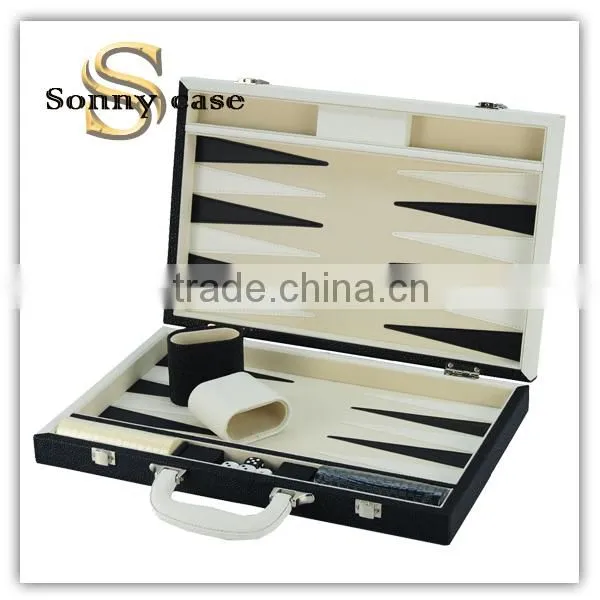 2016 Hot-selling Custom Leather Game Board Backgammon Set photo-2