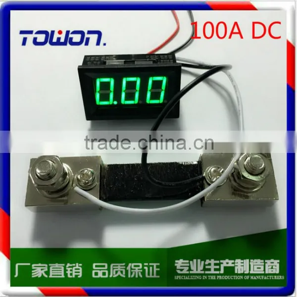 LED DC0-100A Digital Panel Ammeter AMP Ampere Meter With 100A/75mV Shunt photo-2