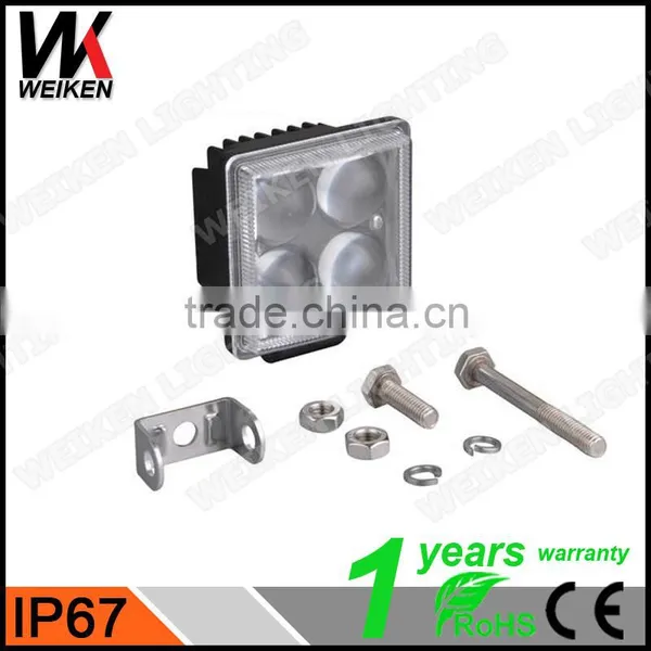 WEIKEN Cheap Price 4D 12W Waterproof Led Work Lights for Atv Truck Trailler photo-2