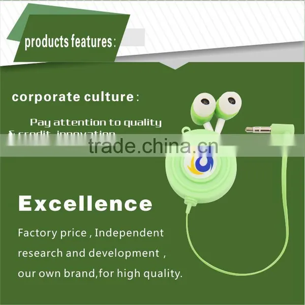 Top Quality Factory Price 3.5mm Stereo In-ear Design SR5 One -way Retractable Headphones Earbuds for MP3 Android Samsung LG IOS photo-6