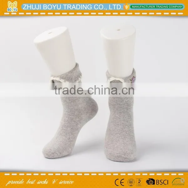 BY-161201 Angora Material Ladies Angora Socsk Casual Socks for Winter With Striped Pattern Quality Choice