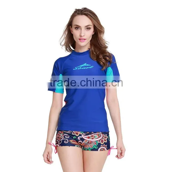 2016 Top Selling Sun Protection Waterproof Short Sleeve Surfing Wetsuit Cloth photo-4