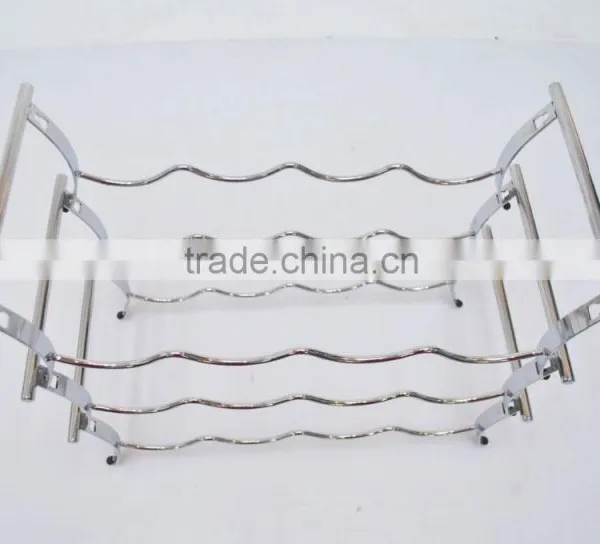Customized Shining Fashionable Metal Wine Shelf Rack Quality Choice photo-6