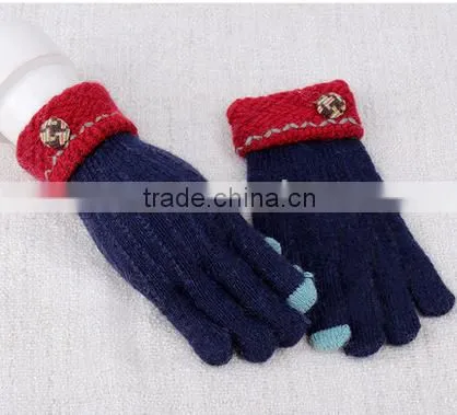 Factory Direct Sale Finger Touch Screen Gloves Leisure Design photo-4