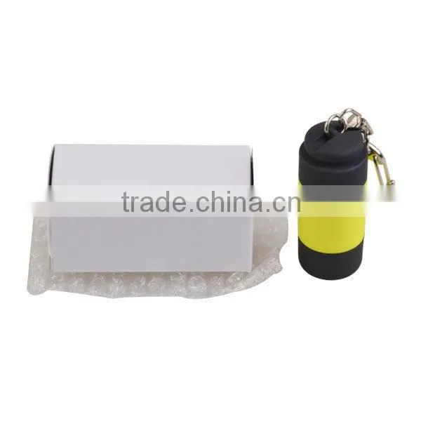 USB Rechargeable LED Keychain Light With Fire Retardant ABS Body Flashlight Quality Choice photo-6