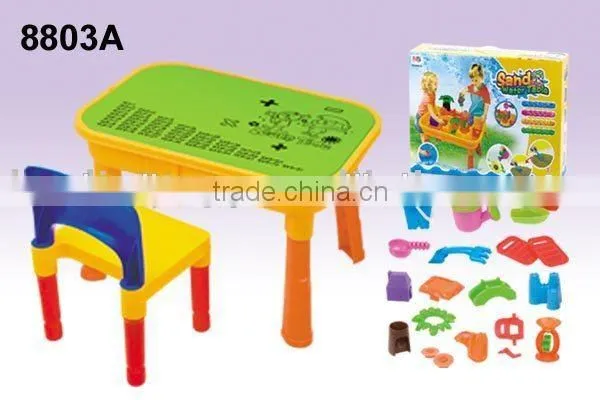 Chenghai Toy Factory Beach Toys Sand and Water Table With Board And Chair photo-3