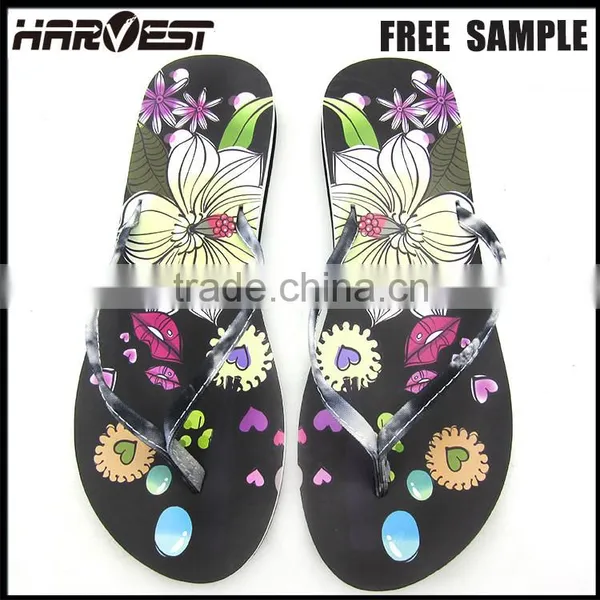 Beautiful Slippers for Girls , Fuzhou Girly Eva Slipper With Pvc Strap photo-6