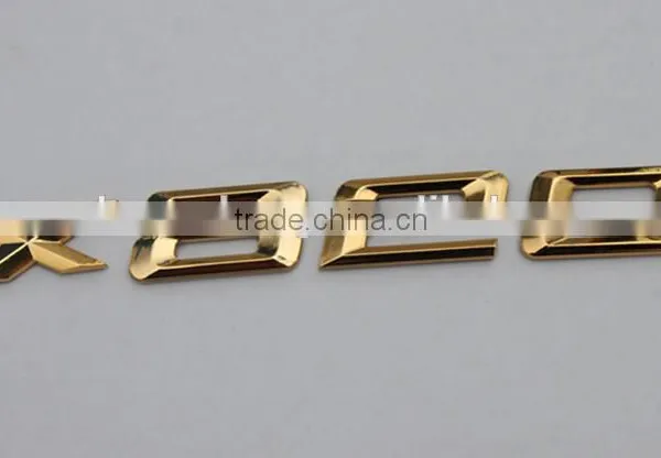 Auto Decorative Chrome Letters Custom Single 3D Silvery Chrome Letters Design /Masonic Car Emblem Made in China photo-5