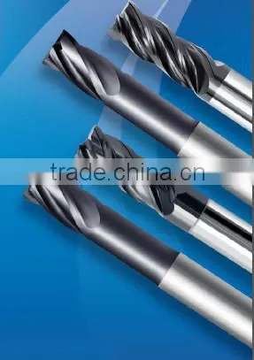 Solid Carbide Milling Cutters And Tungsten End Mill Tools 4 Flute Cutting Tools