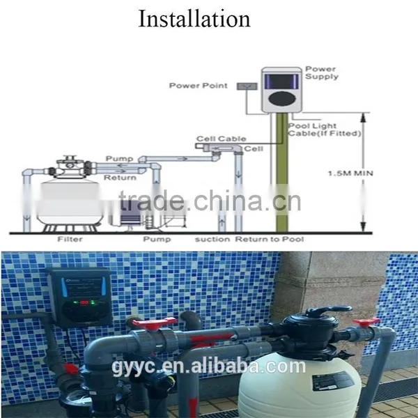 Hot Sale Emaux Salt Water 15g/h Chlorination System / Swimming Pool Salt Chlorinator photo-4
