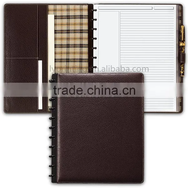 Leather Notebook With Pen Hardcover Notebook Printing photo-5