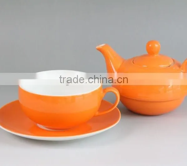 China Suppliers Colorful Personalized Tea Cup Pot in One, Coffee Cup, Tea Pot Set photo-5