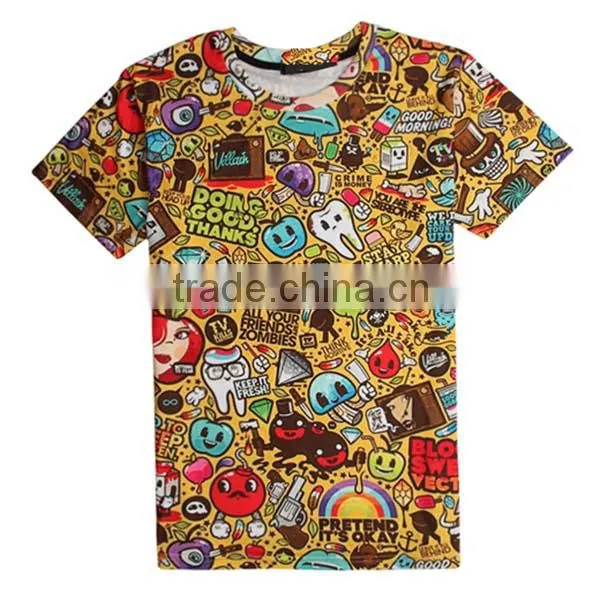 100%cotton 3D t Shirt Printing Short Sleeves Wholesale photo-2
