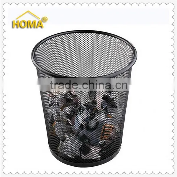 Large Capacity Mesh Colored Meta Wire Mesh Round Trash Can Quality Choice