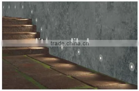 2016 Round Sand Blasted Glass Surface Mounted Outdoor Led Stair Wall Light photo-5