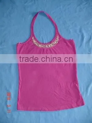 Ladies Top with Sequence at neck