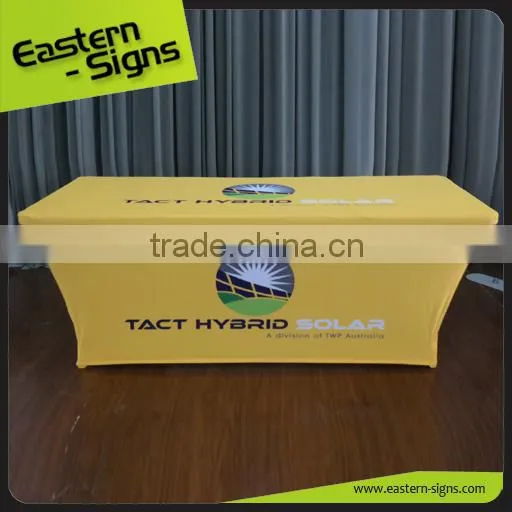 Trade Show Advertising Transfer Printing Polyester Cheap Square Table Cloth photo-5