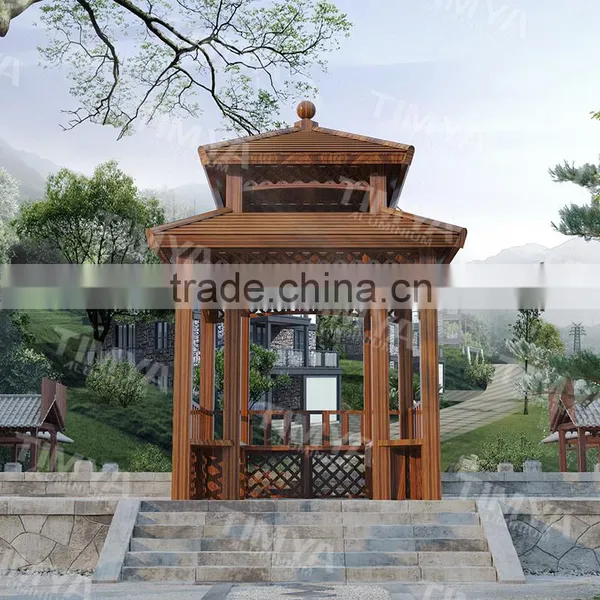 Outdoor Aluminum Frame Doubl Lamp for Wrought Iron Gazebo photo-4
