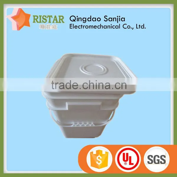 Chinese Imports Wholesale White or Transparent 15 Liter pp Plastic Square Bucket With Handle photo-2